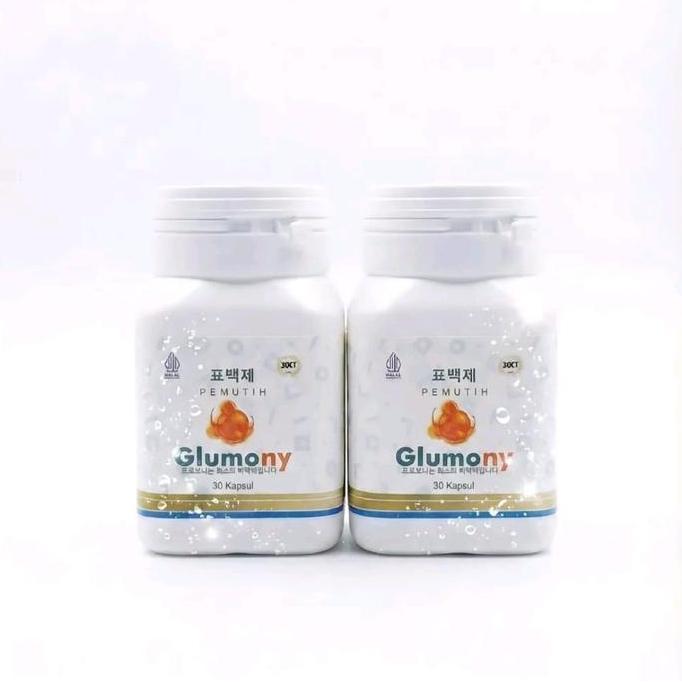 Wkwkw- B Paket Botol Glumony Kapsul Whitening Pemutih 10X Lebih Cepat Badan Jah