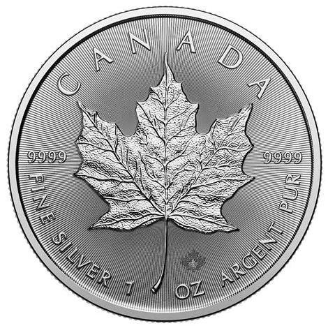 1 Oz Canadian Maple Leaf .9999% Fine Silver Coin 2026 Koin Silver
