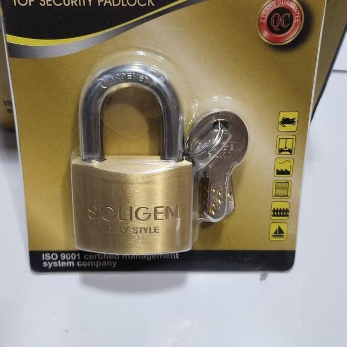 Promo Gembok Pintu Pagar Komputer Soligen 50 Mm / Gembok 50 Mm Pendek