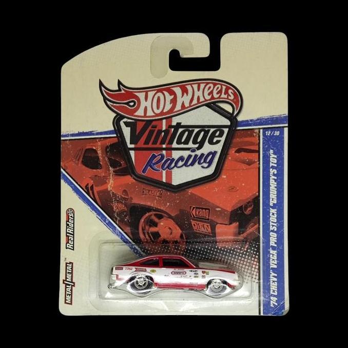 HOT WHEELS VINTAGE RACING 74 CHEVY VEGA PRO STOCK "GRUMPY'S TOY" REAL RIDERS RG99