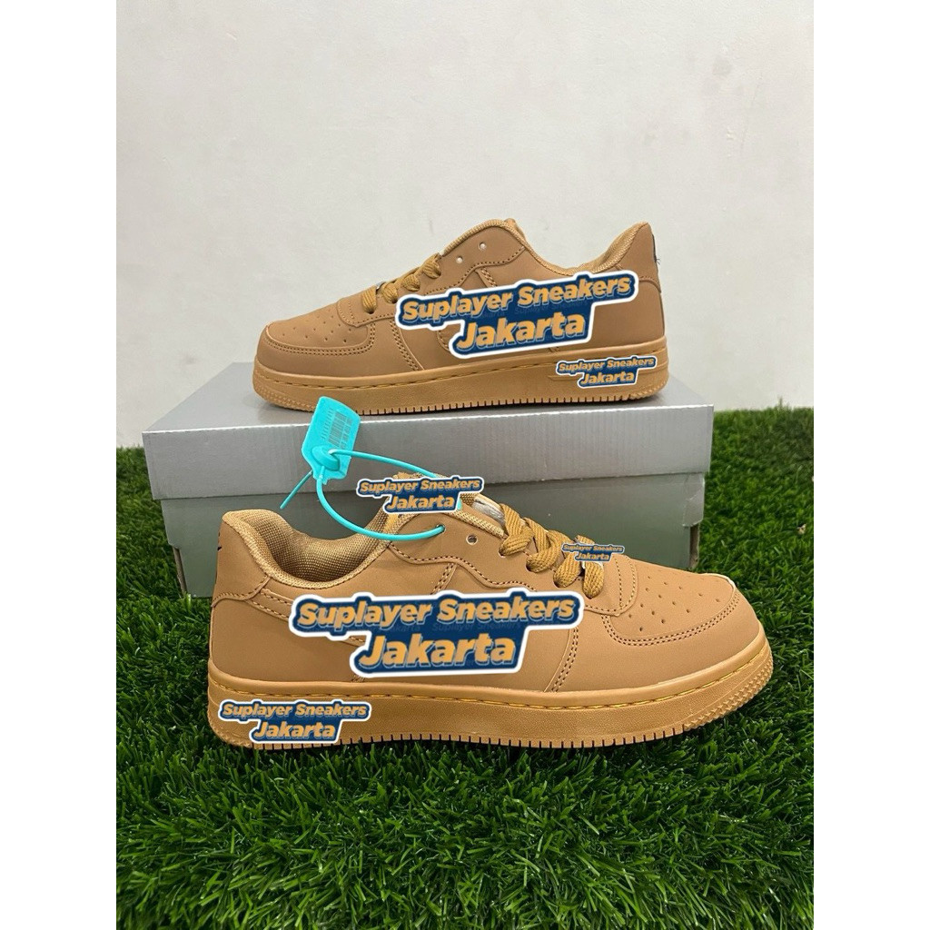 SEPATU SNEAKERS AF1 Ful brown Pria & wanita