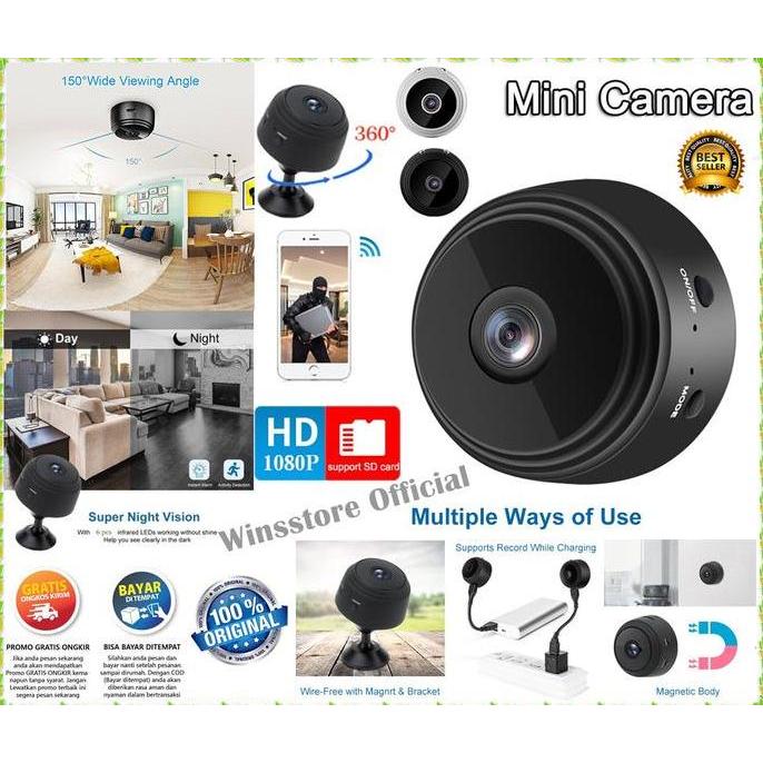 ERT Wireless A9 Mini Camera Wifi HD 1080P Mini/ CCTV Wifi/ CCTV Mini Terse