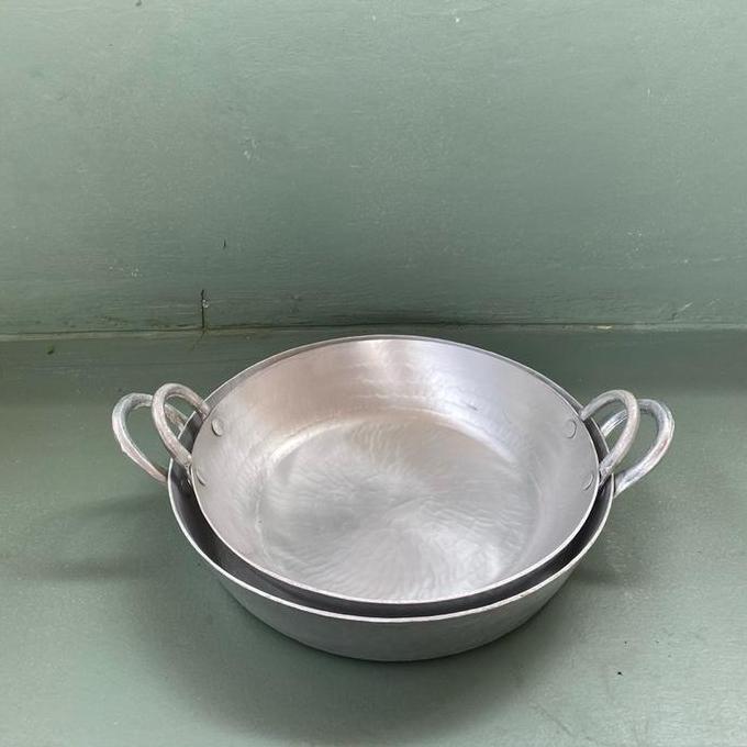 PINA Wajan Datar Asli Garut Alumunium Anti Lengket Diameter 25cm-28cm Kitchenware