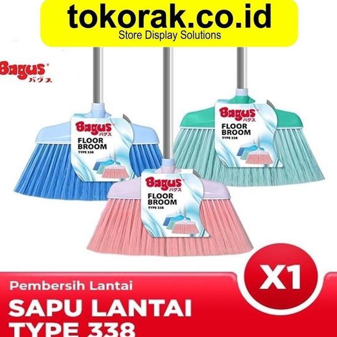 BAGUS SAPU LANTAI TYPE 338 - SAPU NYLON - SAPU BULU HALUS & KUAT