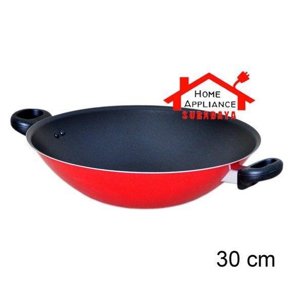 Maxim Valentino Wok 30 CM - Wajan Penggorengan Teflon Anti Lengket Maxim Valentino 30 CM