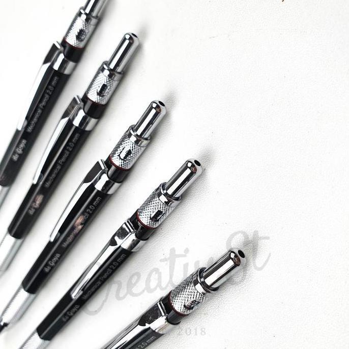DE GOYA PENSIL MEKANIK METAL BESI MECHANICAL PENCIL 2.0 MM 2.0MM