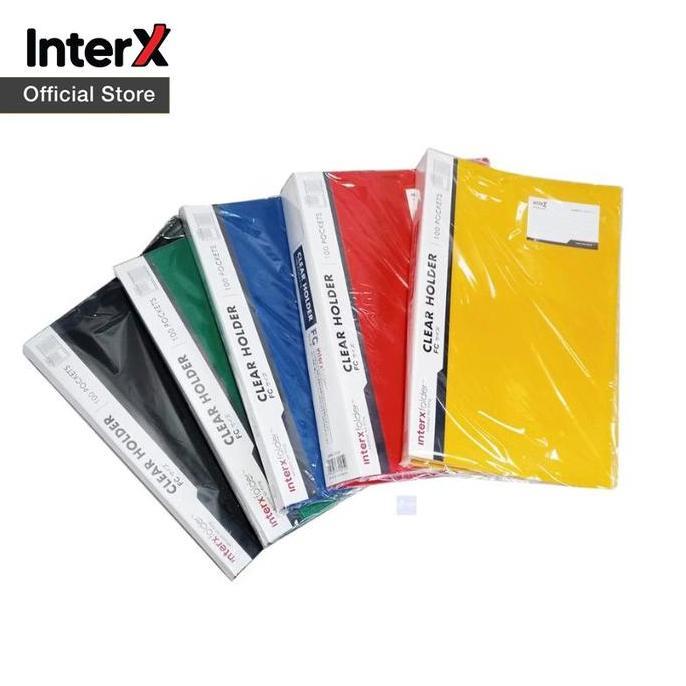 NEW  InterX Folder Clear Holder / Document Keeper Map Display Album 80/100/120/150 lembar Folio (F4)