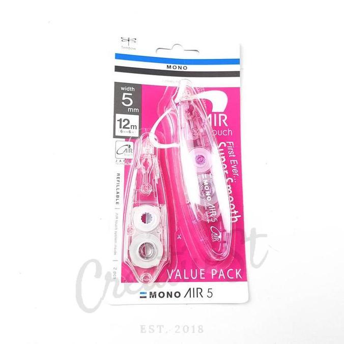 TOMBOW TIP EX KERTAS CORRECTION TAPE MONO AIR PEN TYPE TIP-EX CT-PAX5C40