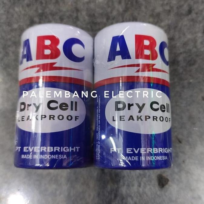 <<<<<] baterai batere senter ABC tipe D isi 2 baterai