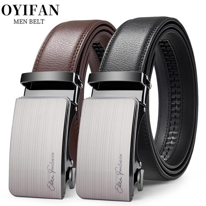 PREMIUM / Fashion Designer Belt for Men High Quality Genuine Leather Men Belt Alloy Buckle Automatic