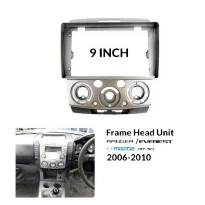 Frame Ford Everest / Ford Ranger / Mazda Bt-50 - 9 Inch-Dinasti Audio Terbaru