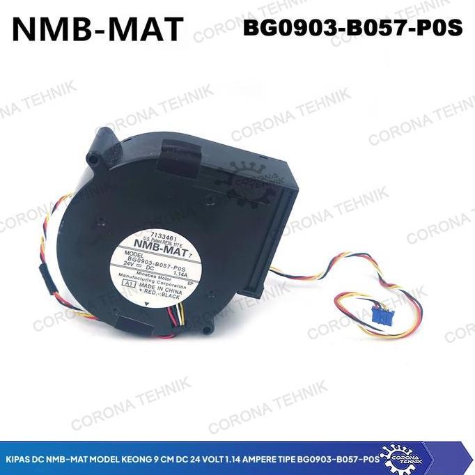 DS122 - Kipas DC NMB-MAT Model Keong 9 cm DC 24 Volt 1.14 Ampere Tipe BG0903-B057-P0S