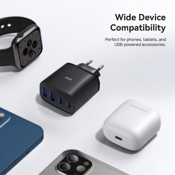 Javimana65 - Kiip G40W Charger Adaptor Gan 40W 4-Port Pd Fast Charging