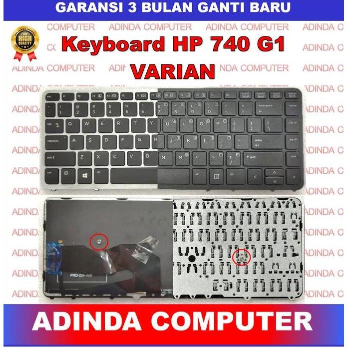 DF100 - Keyboard Hp Elitebook 740-G1 750 G1 840-G1 840 G1 840-G2 Black Frame