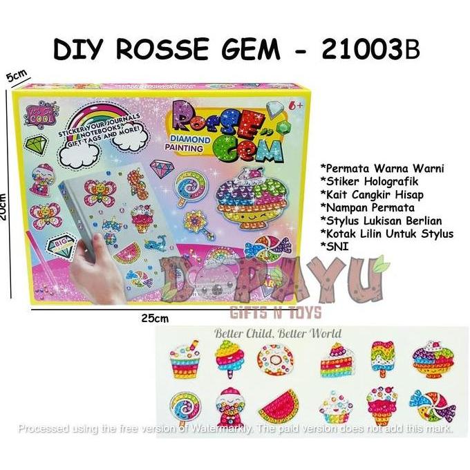 MAINAN ANAK KREATIF DIY ROSSE GEM 21003B