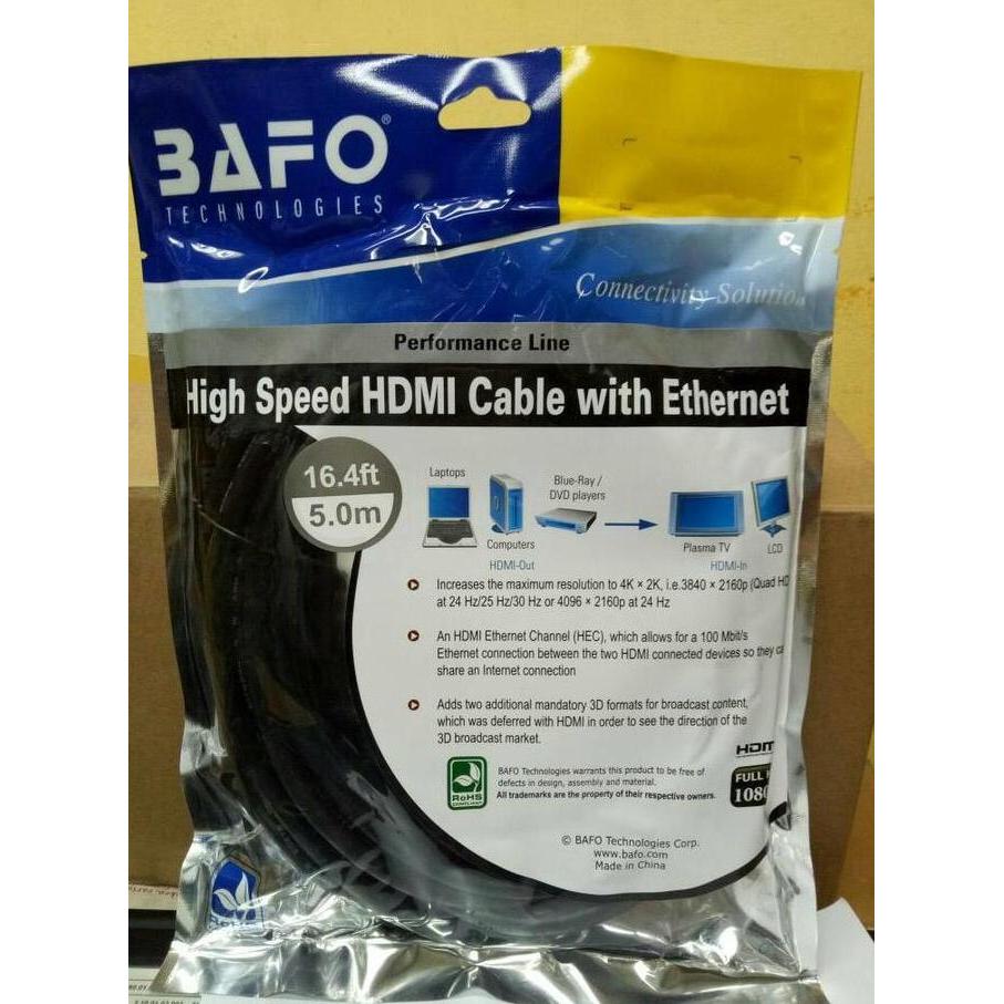 DV41 - kabel HDMI bafo 5m HDMI to HDMI bafo 5meter original 1.4v