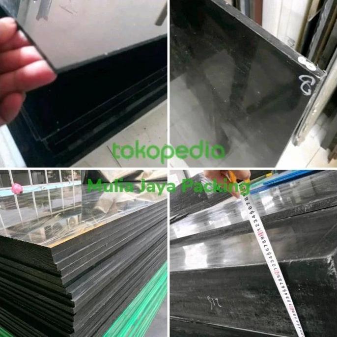 '' PLASTIK HDPE SHEET - NYLON HITAM LEMBARAN 10MM 1M X 2M *