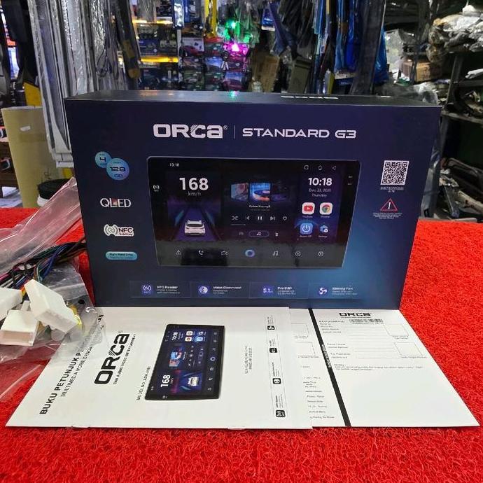 Head Unit Android ORCA STANDARD G3 ADR-9988 NFC 4GB+128GB QLED 9 in