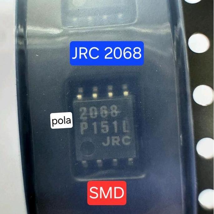POLA IC JRC 2068 SMD JRC2068D BAGUS NJM 2068