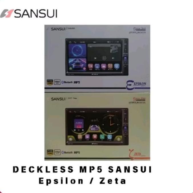 HEADUNIT TV MOBIL DOUBLE DIN DECKLESS SANSUI SA5202i  Bluetooth Car