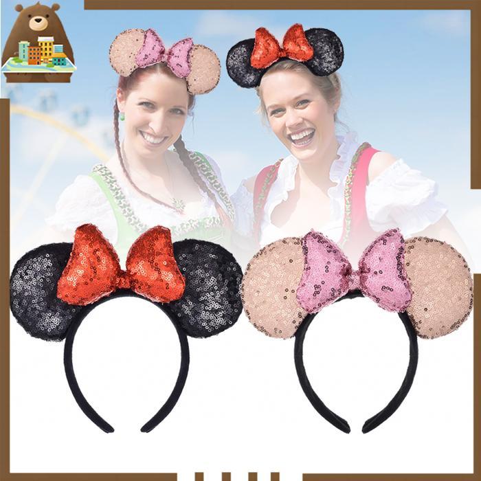 Headband Lucu Mickey Mouse Disney Headband Bando Disneyland - Hitam