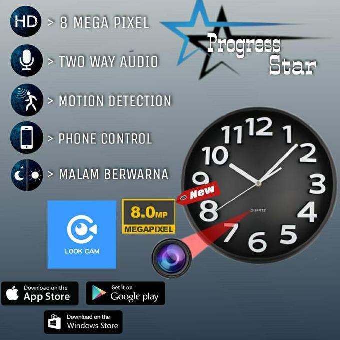 repaki_jandasel - cctv wifi camera jam dinding hidden spy cam kamera pemantau keamanan