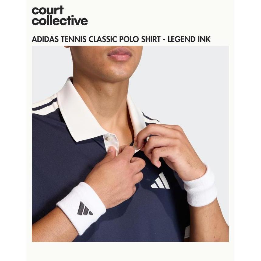 Promo Adidas Men's Polo Shirt Tennis Classic - Legend Ink/Navy | Polo Tenis Adidas Classic - Biru Tu