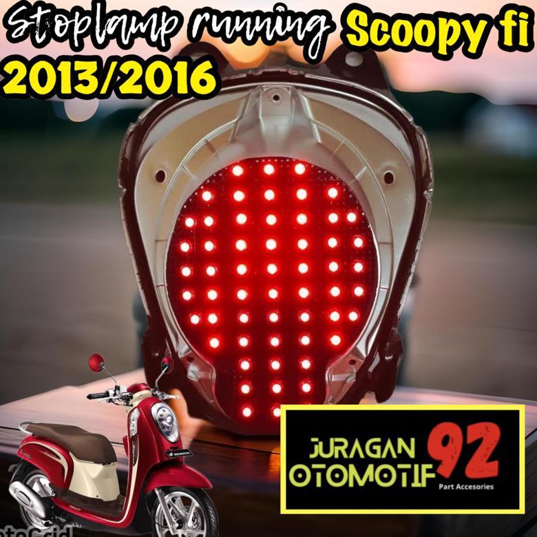 CALVESTRACOLLECT STOPLAMP RUNNING SCOOPY 2013-2016 LED 5MM 10 MODE HEMAT