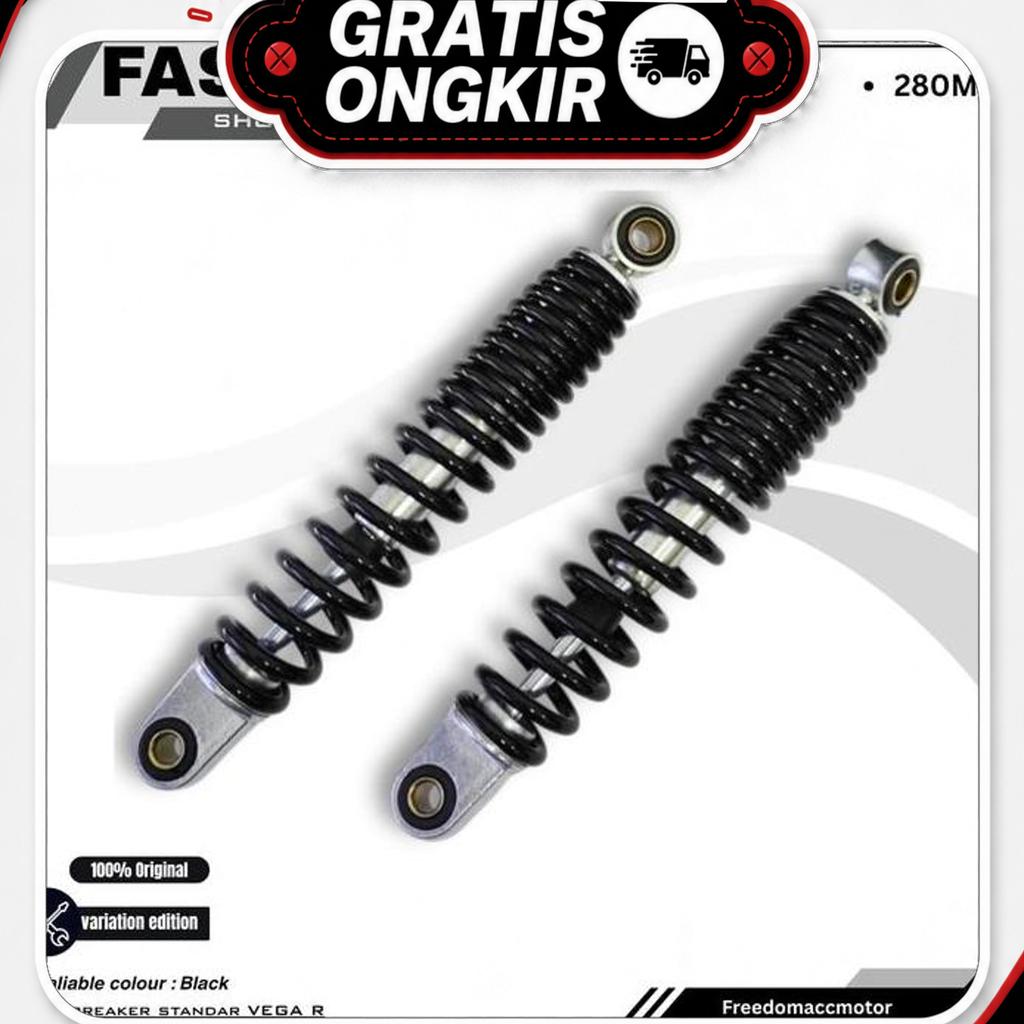 Shockbreaker Vega R Fastway 280Mm Shock Belakang Variasi Bebek Vega New Zr Old