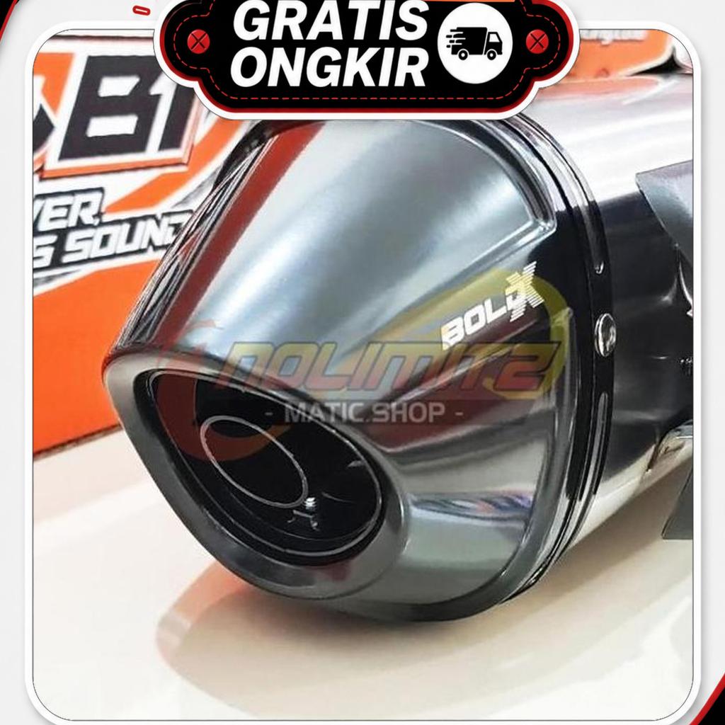 Knalpot Standar Racing Nob1 Bold X Stainless Yamaha Nmax Aerox Turbo