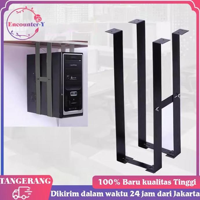 YUTUSAKA Rak Gantung CPU Komputer Meja Dudukan Gantung CPU Casing Komputer Tray CPU Komputer