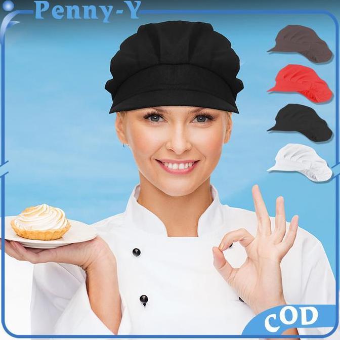 VIOVYS Hairnet Rambut Kain Topi Pabrik Rempel Topi Koki Wanita Topi Staf Bengkel