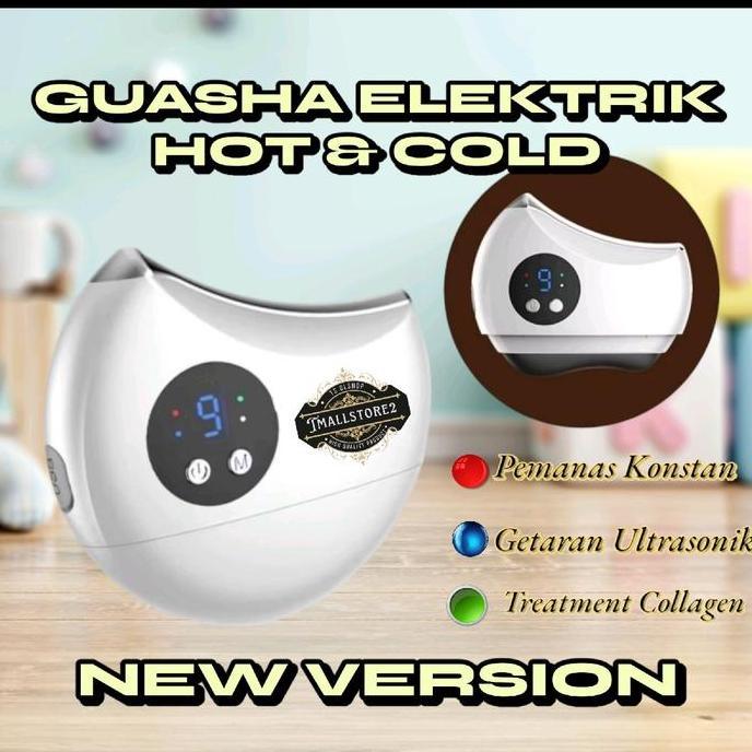 (WARNA GUASHA KEKUNINGAN)GUASHA ELECTRIK 3IN1 ALAT TREATMENT WAJAH ELEKTRIK ALAT PIJAT WAJAH ELEKTRI
