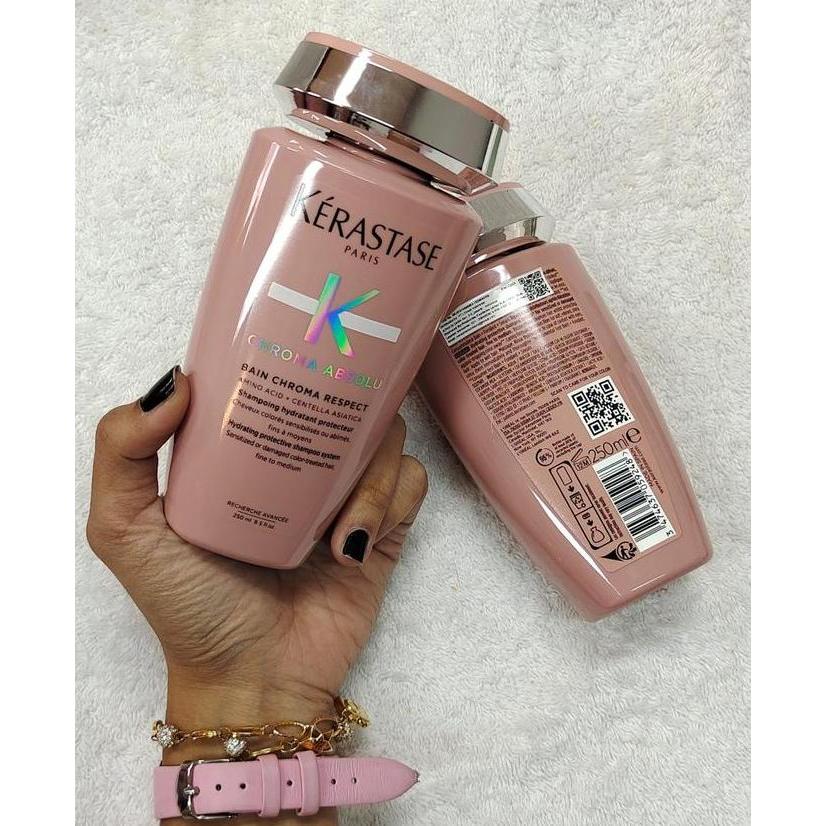 Curto - Kerastase Bain Chroma Respect (Hydratant) 250Ml - Sampo Rmbt Diwarnai