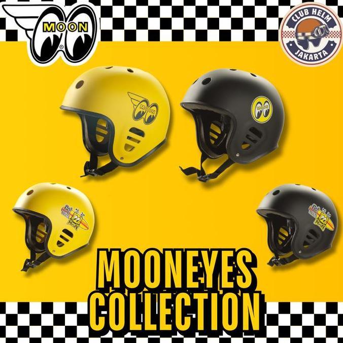 Behimee_ - Helm Skate Board / Helm Sepeda / Helm Outbound - Moon Eyes