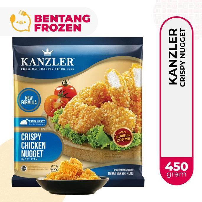 Kanzler Crispy Chicken Nugget 450gr / Nugget Kanzler Crispy Bubble
