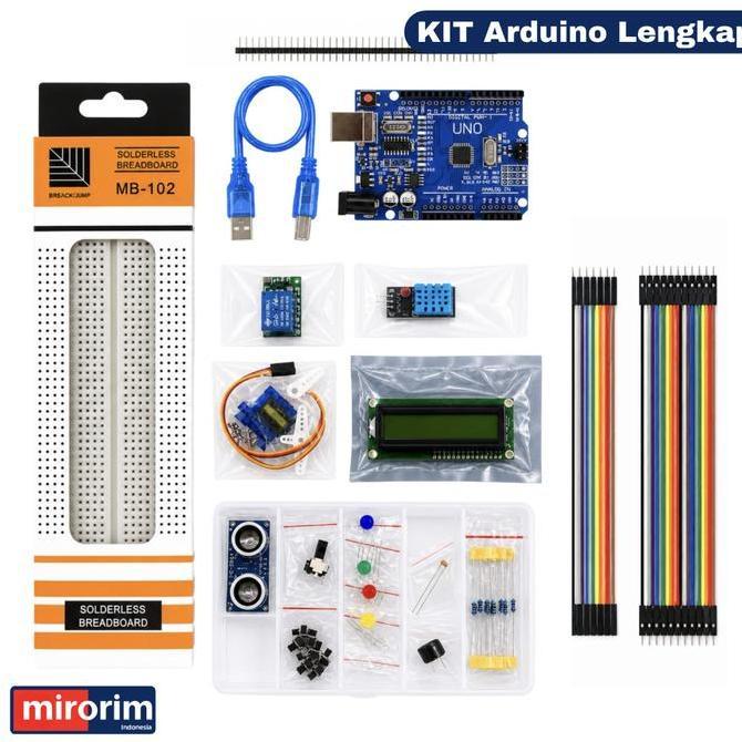 Kit Arduino UNO MEGA R3 Starter Kit Lengkap + LCD + Sensor + Servo Paket Belajar Arduino Pemula MI99