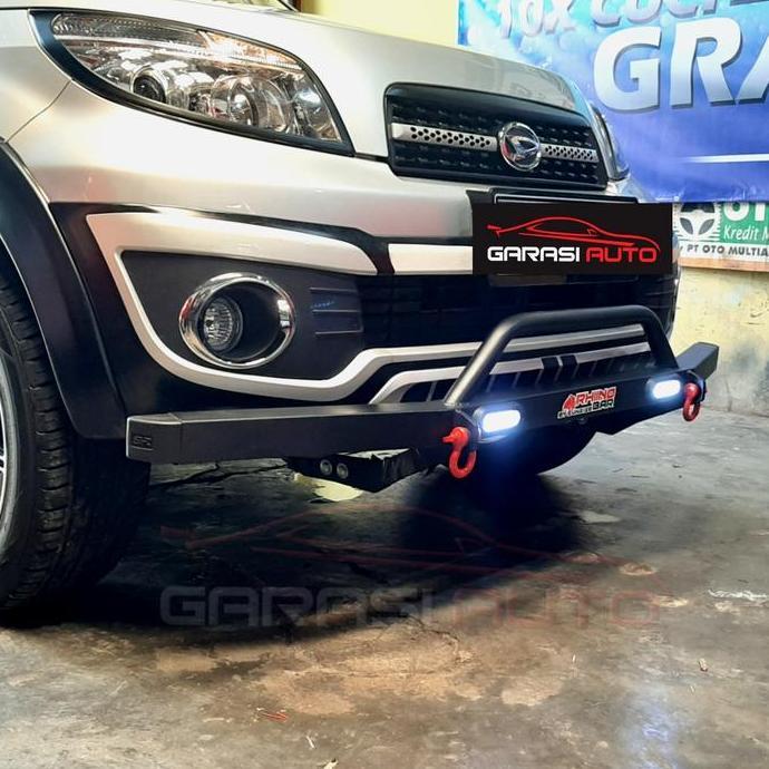 Promo Tanduk Depan Towing Bar Rhino Bumper Guard Rush Terios Lama 2005 -2017 With Led DRL Diskon