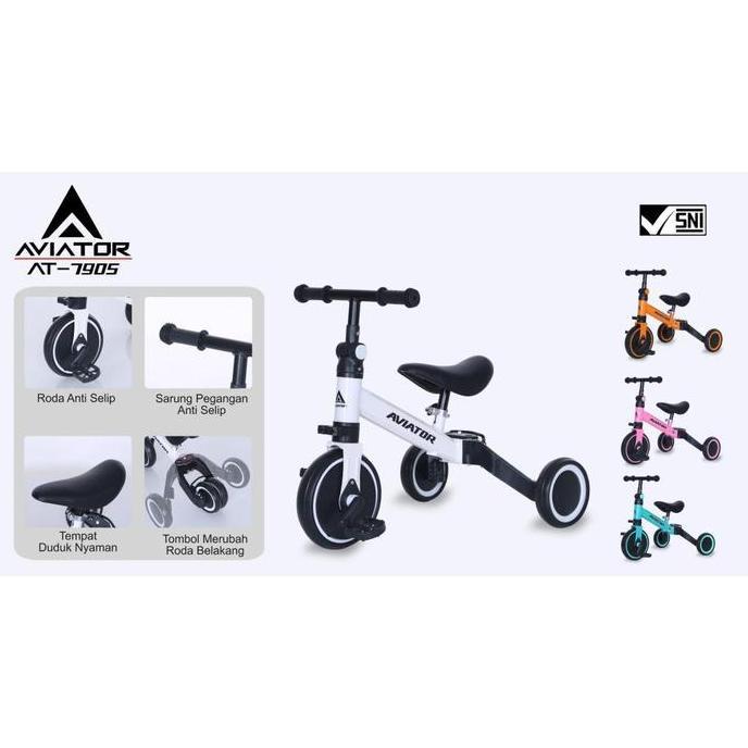 Kovanjayagroup - Aviator 3 In 1 Balance Bike 7905 At-7905