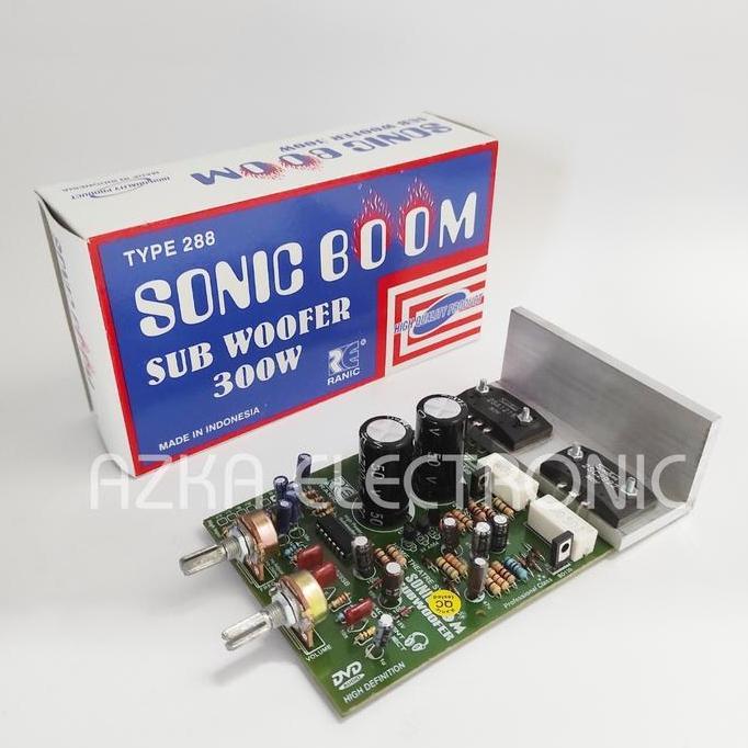 KIT SUBWOOFER SONIC BOOM 300 WATT PREMIUM