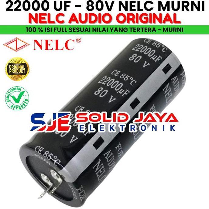 CAPASITOR ELKO 22000 UF 80 V NELC MURNI ASLI ELCO NELC 22000UF 80V ELKO CAPASITOR KAPASITOR 22000UF 