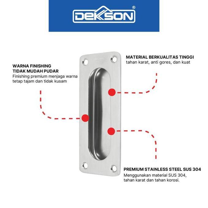 DEKKSON Pull Plate Gagang Pintu Geser PP 013 PVD Gold