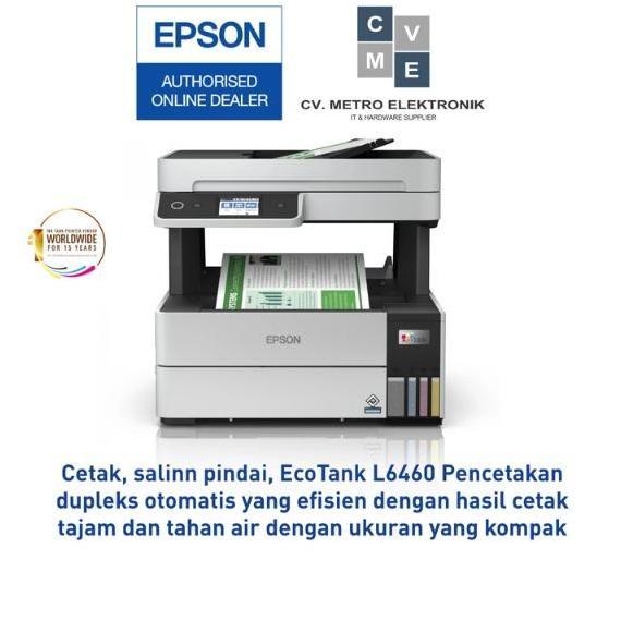 Bestseller- Printer Epson L6460 L 6460 L-6460 All in One F4 ADF Wifi Pigment duplex Garansi Resmi