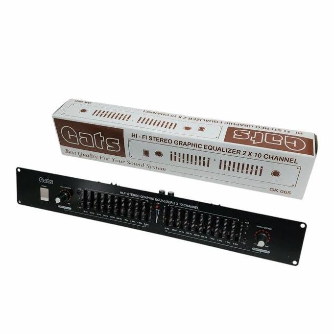 KIT EQUALIZER 2X10 20 CHANNEL STEREO GESER ASLI