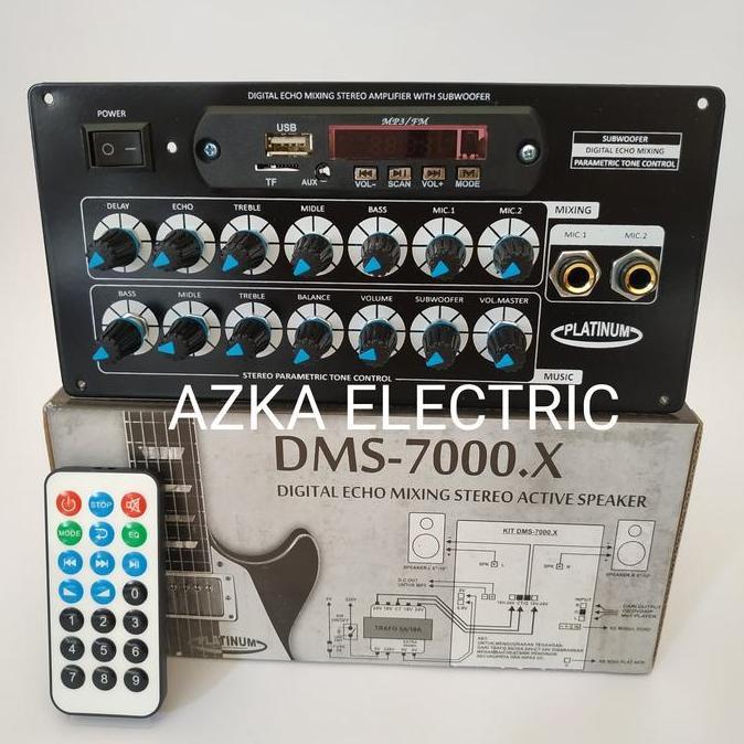 KIT POWER AMPLIFIER SPEAKER AKTIF MP3 BLUETOOTH PLUS DIGITAL ECHO MIXING DMS 7000 FORSALE