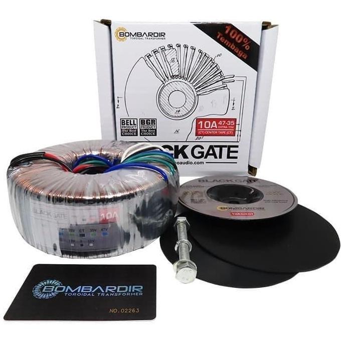TRAFO TOROID 10A 47V CT BLACKGATE TRAVO DONUT 10 A 47 VOLT BOMBARDIR BEST QUALITY