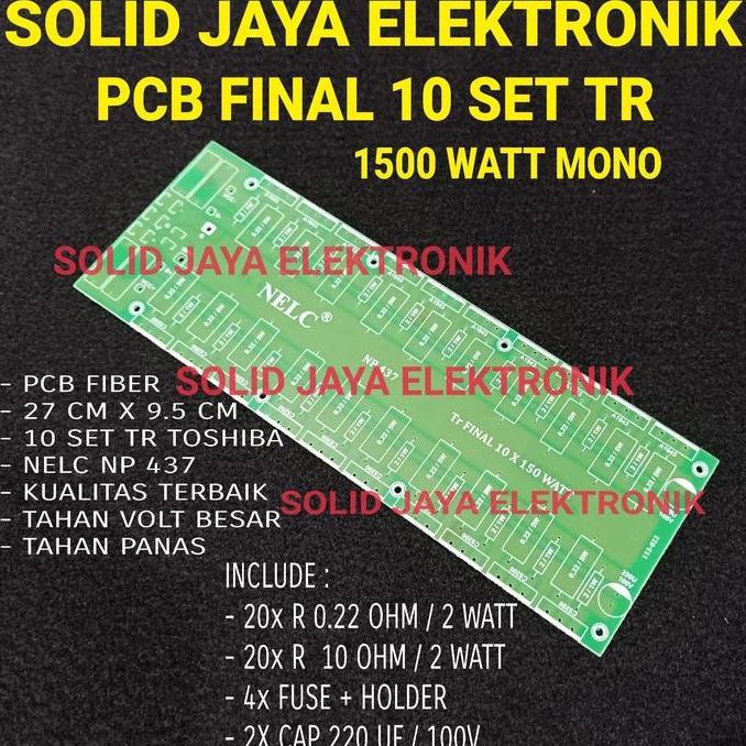 PCB TR FINAL FIBER PCB FINAL10 SET TR TOSHIBA - KOMPLIT KOMPONEN READY