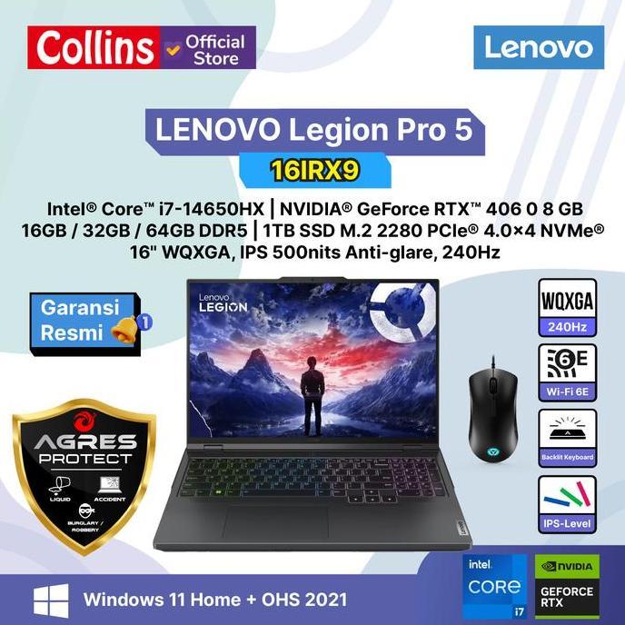 Bestseller- LENOVO Legion Pro 5 16 i7-14650HX RTX4060 1TB 16" WQXGA 240HZ W11 OHS