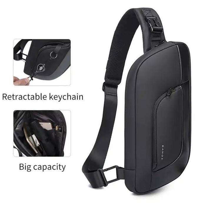 Bange BG7312 Tas Selempang Pria Waist Bag Pria Sling Bag Pria