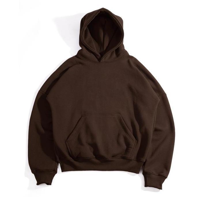 PREMIUM / Cottonsupply Oversized Boxy Hoodie BROWN